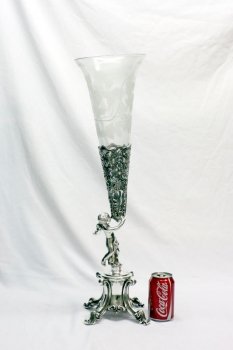 01339 single-Sheffield-Silver-Plate---Cut-Glass-Vase-Epergne-8